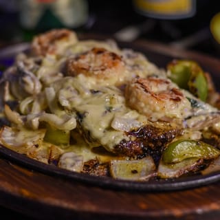 Ribeye + Shrimp Tarasco