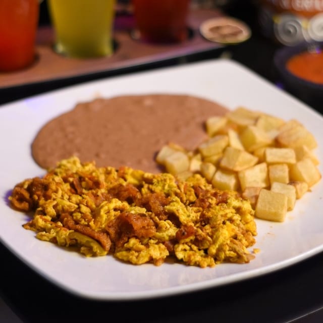 Chicharron and Egg Plate.